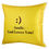 Christian dukaan Satin Cushion Cover - Smile… God Loves You - 16  X 16  , Yellow