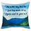 Christian dukaan Satin Cushion Cover - This is The Day The Lord - 16  X 16  , Blue