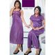 2 piece lace nighty with transparent front JKSETH-2P-FrontTransparent-1222, babypink, free size  30-36  inch, nighty with overcoat gown
