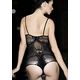Black Pattern Teddy Lingerie - JKDLLC3204, black, free  30-34 bust  30-34 waist  30-34 hips , 1 piece lingerie  thong not included