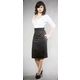 Van Huesan Skirt Size 34- Formal/Fancy - Black with Thin self lines- JKVHS007