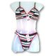 Hosiery bra panty Stripes set JKINDUSET-STRIPES, 34, cgrb