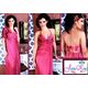 2 Piece Nightwear - Exotic Designer Full Lace Premium - JK2P- S- 344- A, love color   wine red