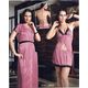2 Piece nighty - seductive exclusive design - JKHNS - 2P - 2828, pink