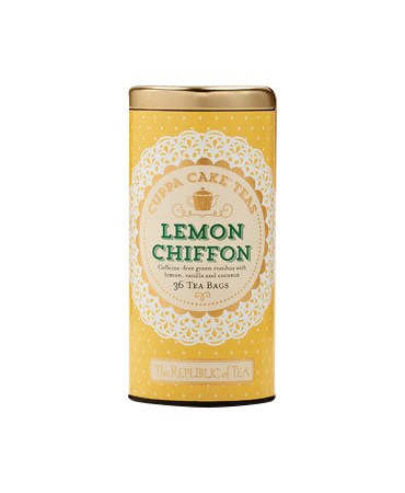 Lemon Chiffon Cuppa Cake Tea Bags, 36 tea bags, tin