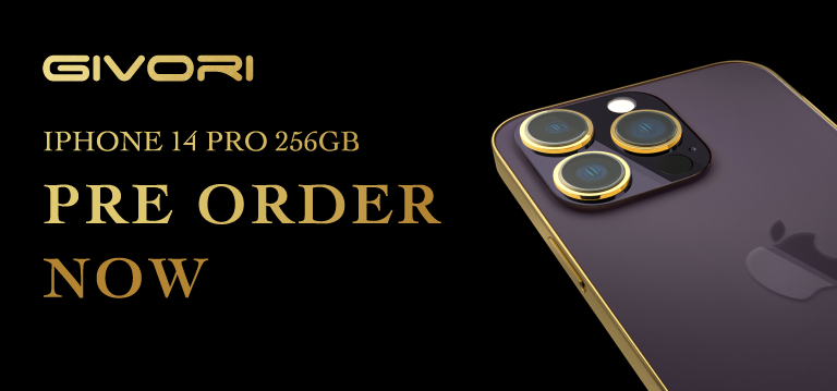 GIVORI IPHONE 14 PRO GOLD PLATED