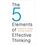 5 Elements Of Effective Thinking