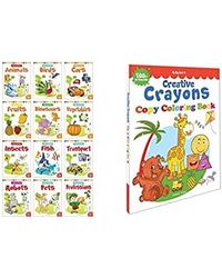 Colouring Books For Kids (pack Of 12 Books)