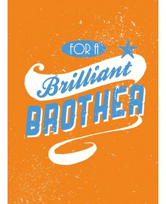 For A Brilliant Brother Hb (Nr