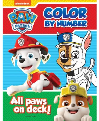 All Paws On Deck: Paw Patrol Color By Number