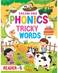 Phonics Reader Book 5 for Children Age 3- 10 Years- Tricky Words