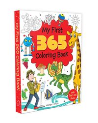 My First 365 Coloring Book: Jumbo Coloring Book For Kids (With Tear Out Sheets)