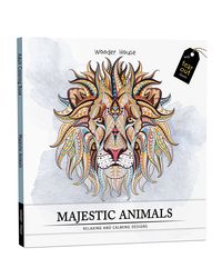 Majestic Animals: Colouring Books for Adults with Tear Out Sheets (Adult Colouring Book)