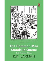 Common Man Stands In Queue