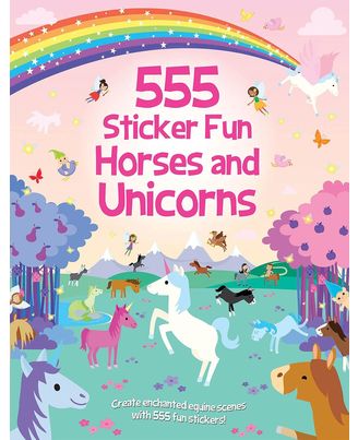 555 Sticker Fun- Horses and Unicorns Activity Book