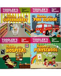 Naisha Series Set 5 ( Naisha at the Supermarket, Fire Station, Hospital & Playschool)