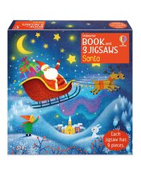 Usborne Book And 3 Jigsaws: Santa