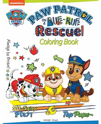 Paw Patrol On A Ruff- Ruff Rescuel Coloring Book