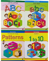 Write And Practice Capital Letters, Small Letters, Patterns And Numbers 1 To 10. (a Set Of 4 Books)