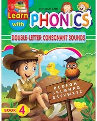 Learn with Phonics Book 4- Double- Letter Consonant Sounds for Children Age 4- 10 Years