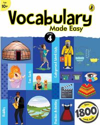 Vocabulary Made Easy Level 4: fun, interactive English vocab builder, activity & practice book with pictures for kids 10+ , collection of 1800+ everyday words| fun facts, riddles for children, grade 4