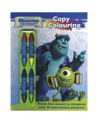 Disney Pixar Monsters University Copy Colouring: Match the colours to complete over 20 monstrous pictures!