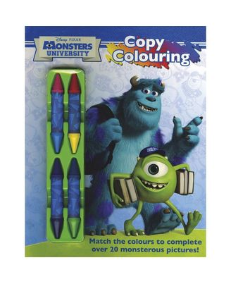 Disney Pixar Monsters University Copy Colouring: Match the colours to complete over 20 monstrous pictures!