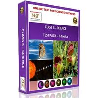 Class3, Science Olympiad online test pack, 6 topics