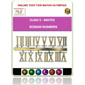 Class 5, Roman numbers, Online test for Math Olympiad