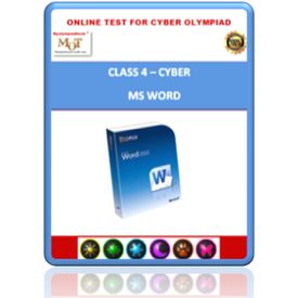 Class 4, MS Word, Online test for Cyber Olympiad