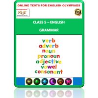 Class 5, Grammar, Online test for English Olympiad
