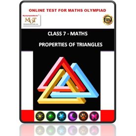 Class 7, Property of triangles, Online test for Math Olympiad