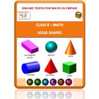Class 8, Solid shapes, Online test for Math Olympiad