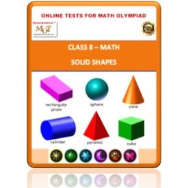 Class 8, Solid shapes, Online test for Math Olympiad
