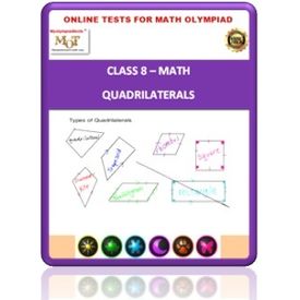 Class 8, Quadrilaterals, Online test for Math Olympiad