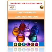 Class 7, Acids Bases and Salts, Online test for Science Olympiad