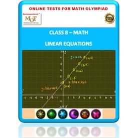 Class 8, Linear equations, Online test for Math Olympiad