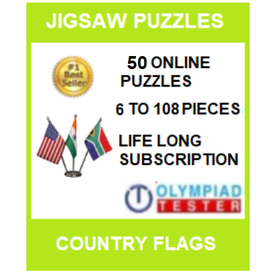 50 Online Jigsaw puzzles (6 to 108 pieces) - Country Flags