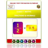 Class 7, Fractions & decimals, Online test for Math Olympiad