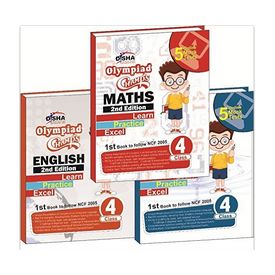 Class 4- Olympiad Champs Science, Mathematics, English Class 4 (set of 3 books) + Subscription to GLOWSOT & GLOWMOT