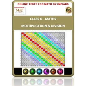 Class 4, Multiplication & Division, Online test for Math Olympiad