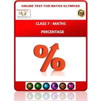 Class 7, Percentage, Online test for Math Olympiad