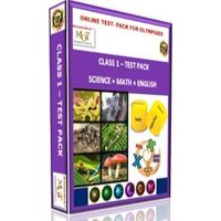 Class 1, Online test pack, Math+ Science+ English