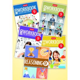 Class 9: Combo for NSO, IMO, IEO, NCO- Set of 5 Workbook and Reasoning Books