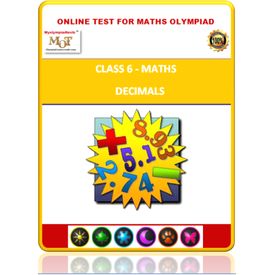 Class 6, Decimals, Online test for Math Olympiad