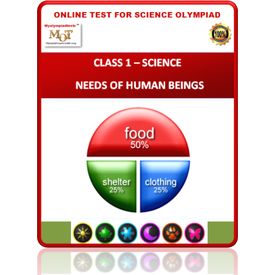 Class 1- Human beings & needs- Online test for Science Olympiad