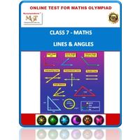 Class 7, Lines & angles, Online test for Math Olympiad