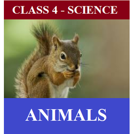 Class 4 Science, 50 worksheets and 7 online tests on chapter- Animals