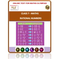 Class 7, Rational numbers, Online test for Math Olympiad
