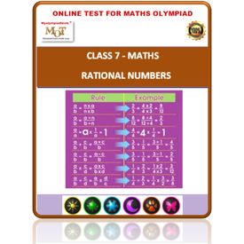 Class 7, Rational numbers, Online test for Math Olympiad